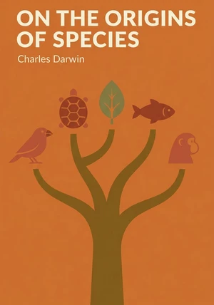 Book cover of On the Origins of Species by Charles Darwin — critical summary review on 12min