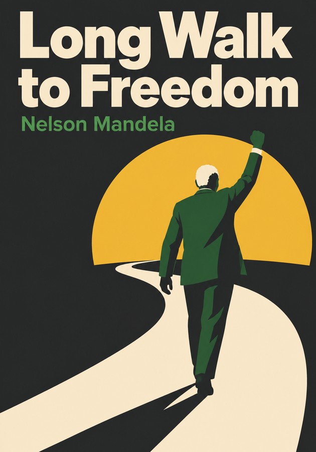 Book cover of Long Walk to Freedom by Nelson Mandela — critical summary review on 12min