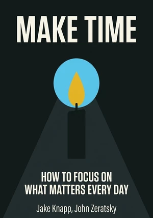 Book cover of Make Time by John Zeratsky & Jake Knapp — critical summary review on 12min