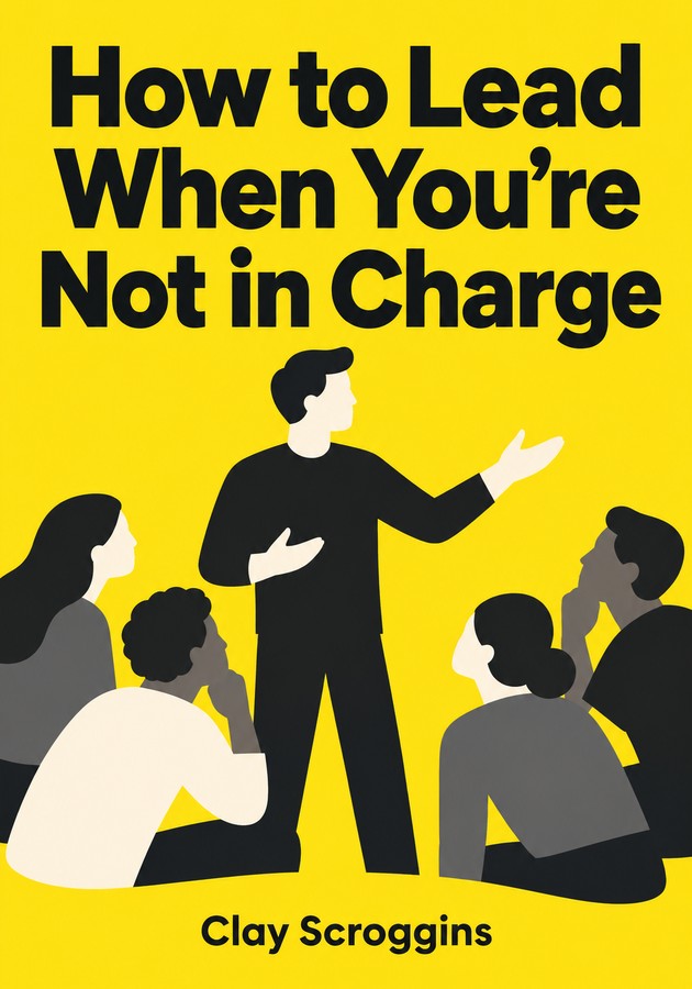 Book cover of How to Lead When You’re Not in Charge by Clay Scroggins — critical summary review on 12min