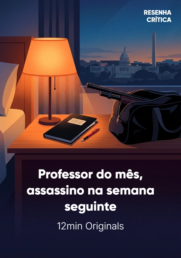 Capa do livro Professor do mês, assassino na semana seguinte, de 12min Originals — resumo e resenha crítica no 12min
