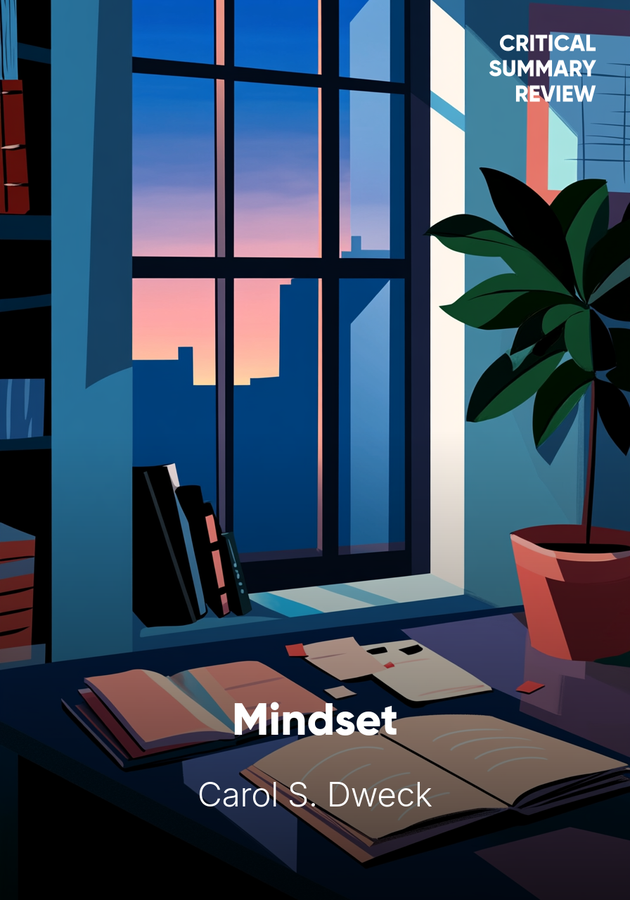Book cover of Mindset by Carol S. Dweck — critical summary review on 12min