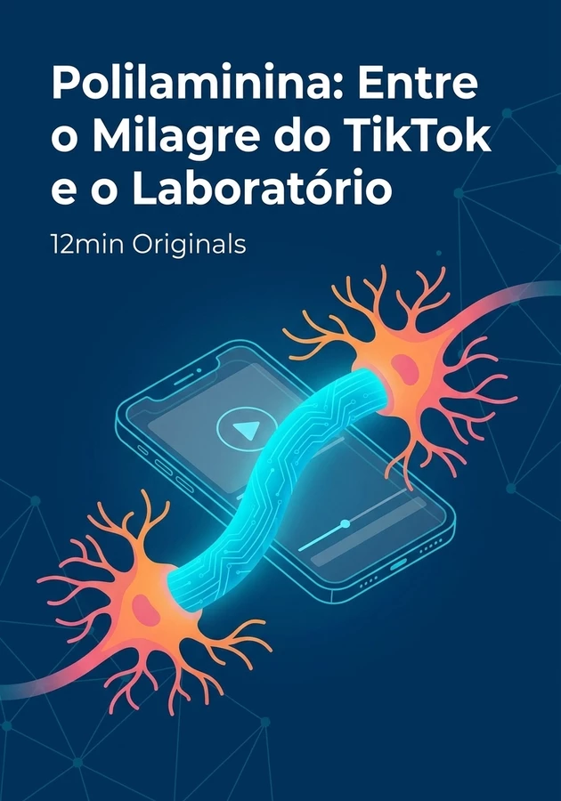 Capa do livro Polilaminina: Entre o Milagre do TikTok e o Laboratório, de 12min Originals — resumo e resenha crítica no 12min