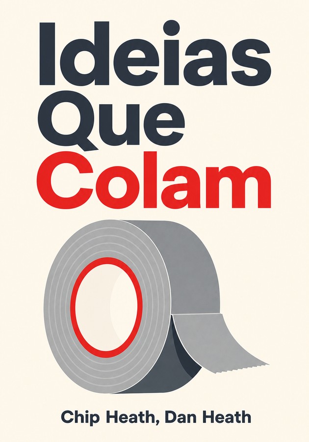 Capa do livro Ideias Que Colam, de Chip Heath — resumo e resenha crítica no 12min