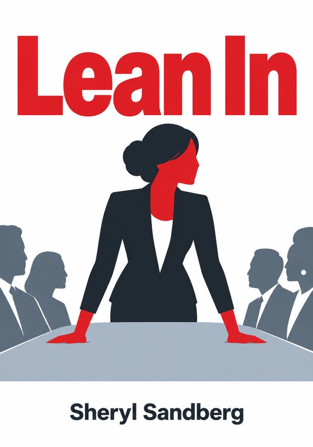 Book cover of Lean In by Sheryl Sandberg — critical summary review on 12min