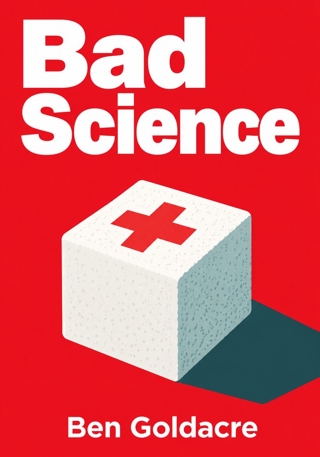 Book cover of Bad Science by Ben Goldacre — critical summary review on 12min