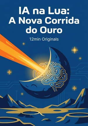 Capa do livro IA na Lua: A Nova Corrida do Ouro, de 12min Originals — resumo e resenha crítica no 12min
