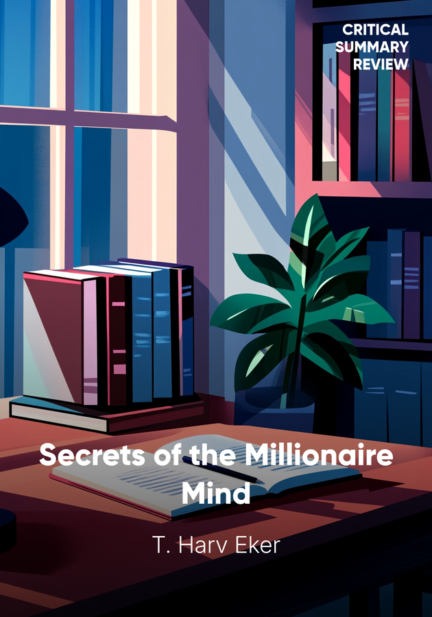 Book cover of Secrets of the Millionaire Mind by T. Harv Eker — critical summary review on 12min