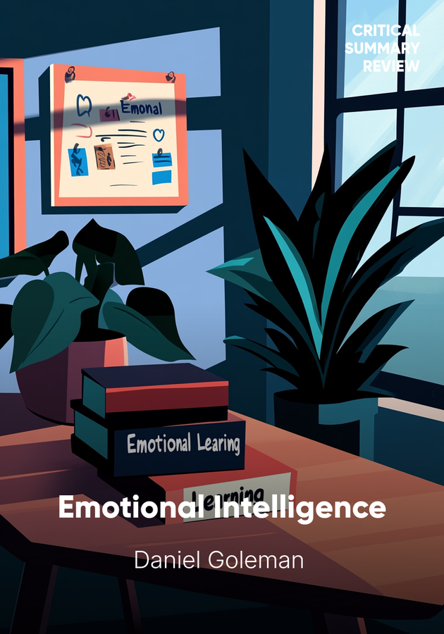 Book cover of Emotional Intelligence by Daniel Goleman  — critical summary review on 12min