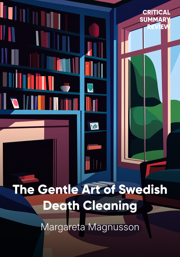 Book cover of The Gentle Art of Swedish Death Cleaning by Margareta Magnusson — critical summary review on 12min