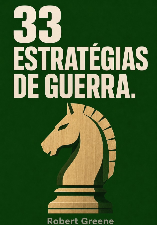 Capa do livro 33 Estratégias De Guerra., de Robert Greene — resumo e resenha crítica no 12min