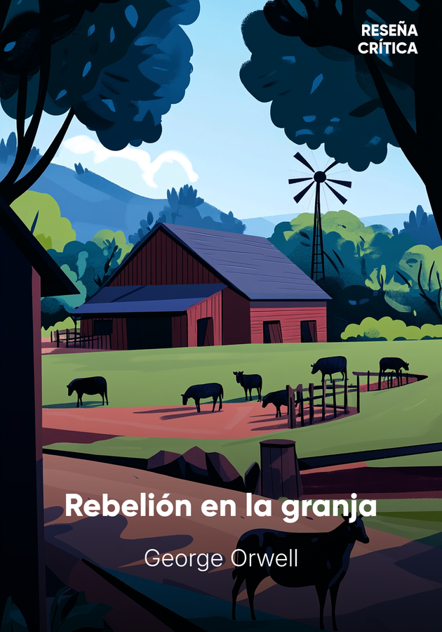 Portada del libro Rebelión en la granja, de George Orwell — resumen crítico y reseña en 12min