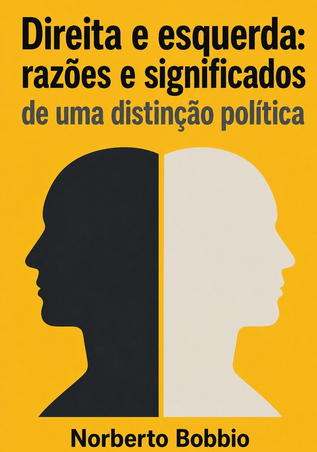 Capa do livro Direita e esquerda: razões e significados de uma distinção política, de  — resumo e resenha crítica no 12min