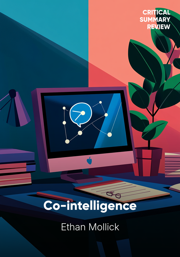 Book cover of Co-intelligence by Ethan Mollick — critical summary review on 12min