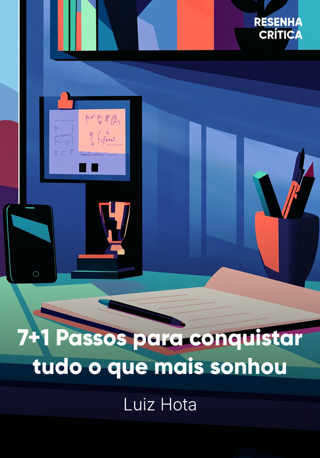 Capa do livro 7+1 Passos para conquistar tudo o que mais sonhou, de Luiz Hota — resumo e resenha crítica no 12min