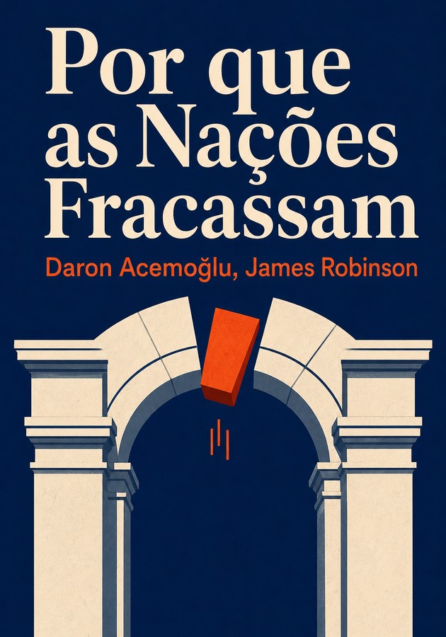 Capa do livro Por que as Nações Fracassam, de Daron Acemoğlu & James Robinson — resumo e resenha crítica no 12min