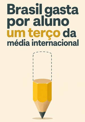 Capa do livro Brasil gasta por aluno um terço da média internacional, de 12min Originals — resumo e resenha crítica no 12min