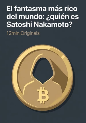 Portada del libro El fantasma más rico del mundo: ¿quién es Satoshi Nakamoto?, de 12min Originals — resumen crítico y reseña en 12min