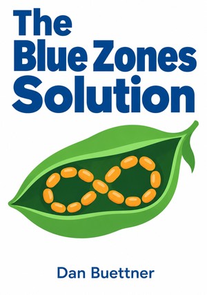 Book cover of The Blue Zones Solution by Dan Buettner — critical summary review on 12min