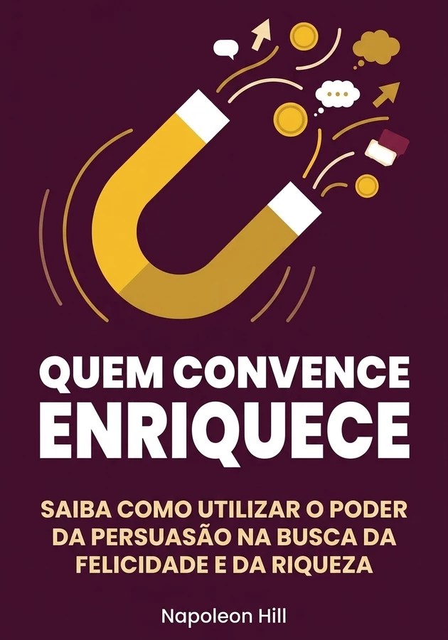Capa do livro Quem Convence Enriquece, de Napoleon Hill — resumo e resenha crítica no 12min