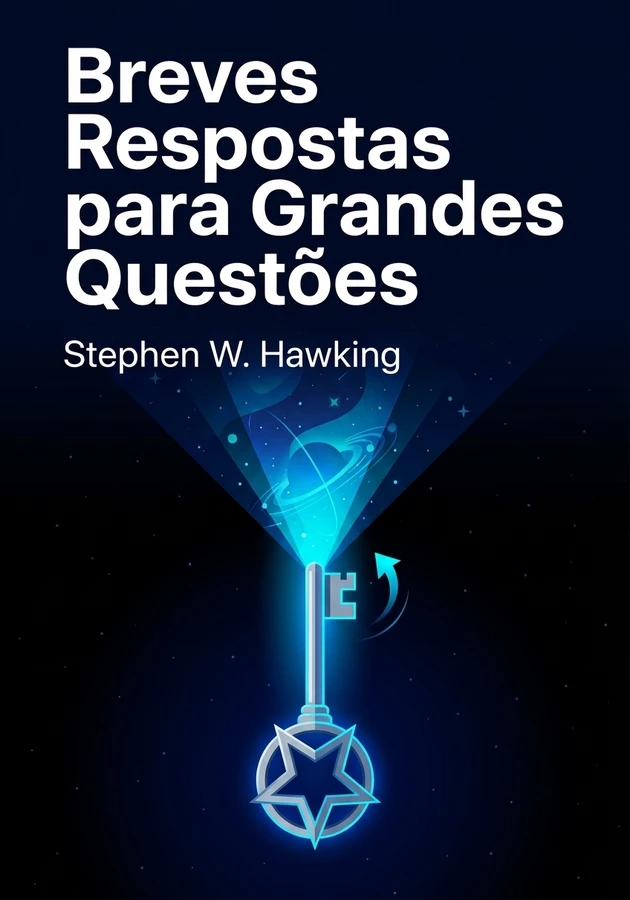 Capa do livro Breves Respostas para Grandes Questões, de Stephen W. Hawking — resumo e resenha crítica no 12min