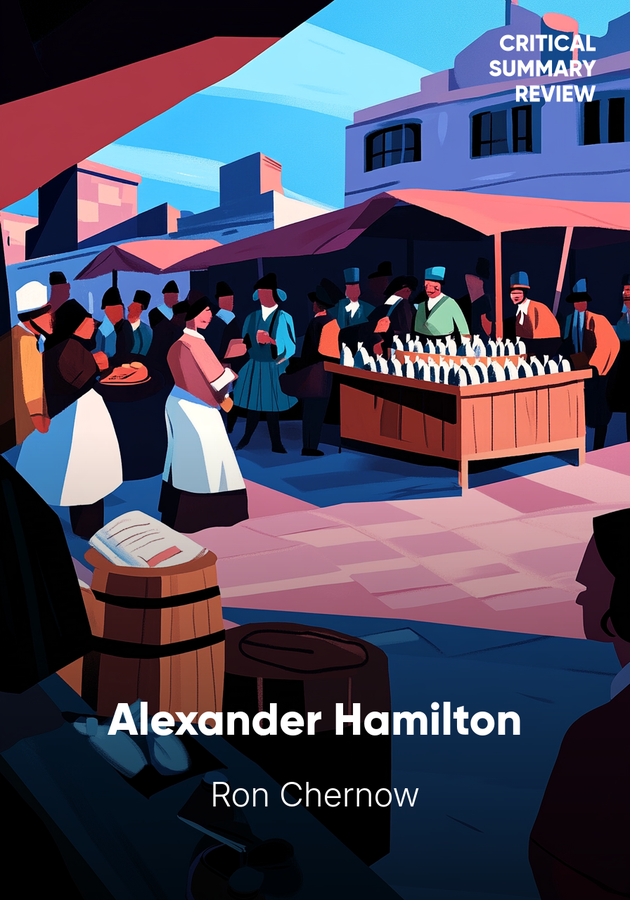 Book cover of Alexander Hamilton by Ron Chernow — critical summary review on 12min