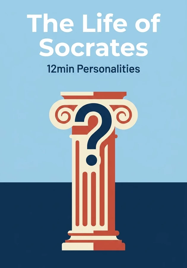 Book cover of The Life of Socrates by 12min Personalities — critical summary review on 12min