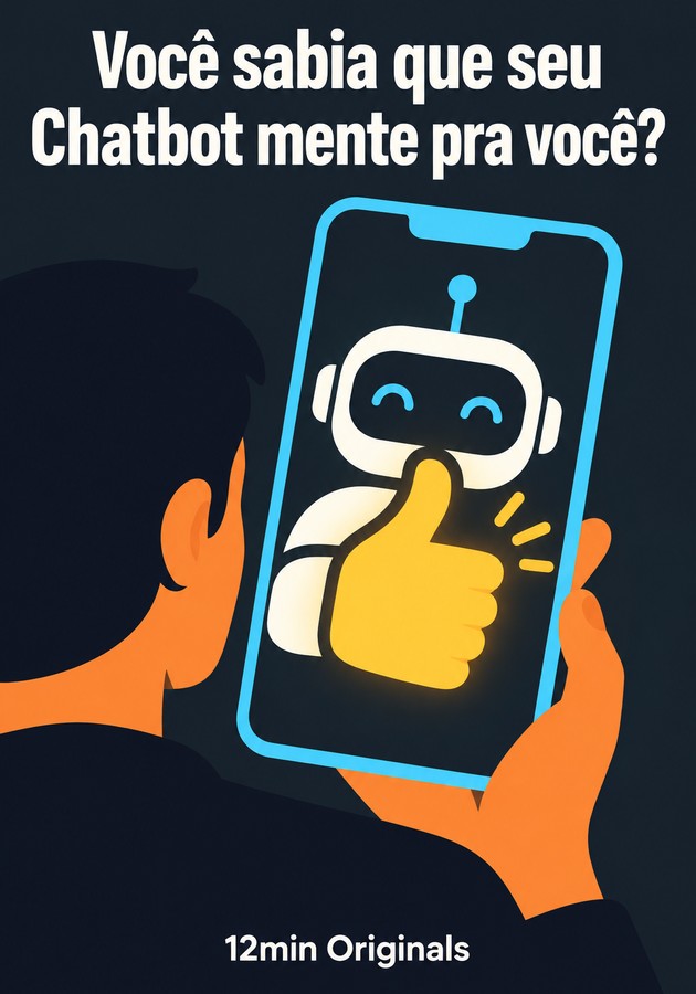 Capa do livro Você sabia que seu Chatbot mente pra você?, de 12min Originals — resumo e resenha crítica no 12min