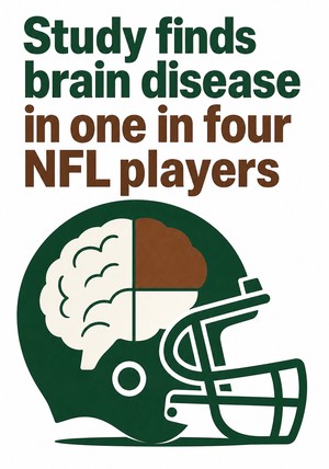Book cover of Study finds brain disease in one in four NFL players by 12min Originals — critical summary review on 12min