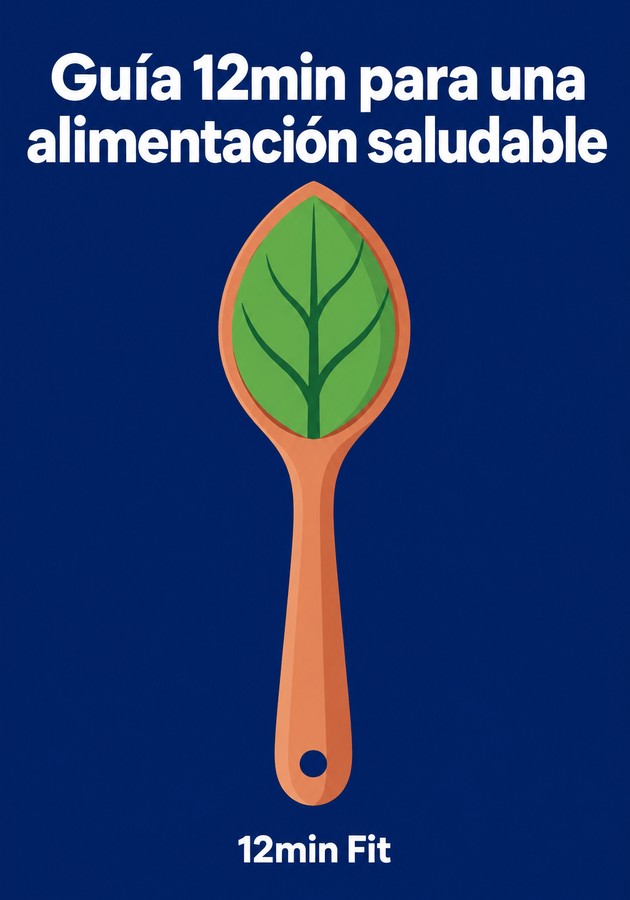 Portada del libro Guía 12min para una alimentación saludable, de 12min Fit — resumen crítico y reseña en 12min