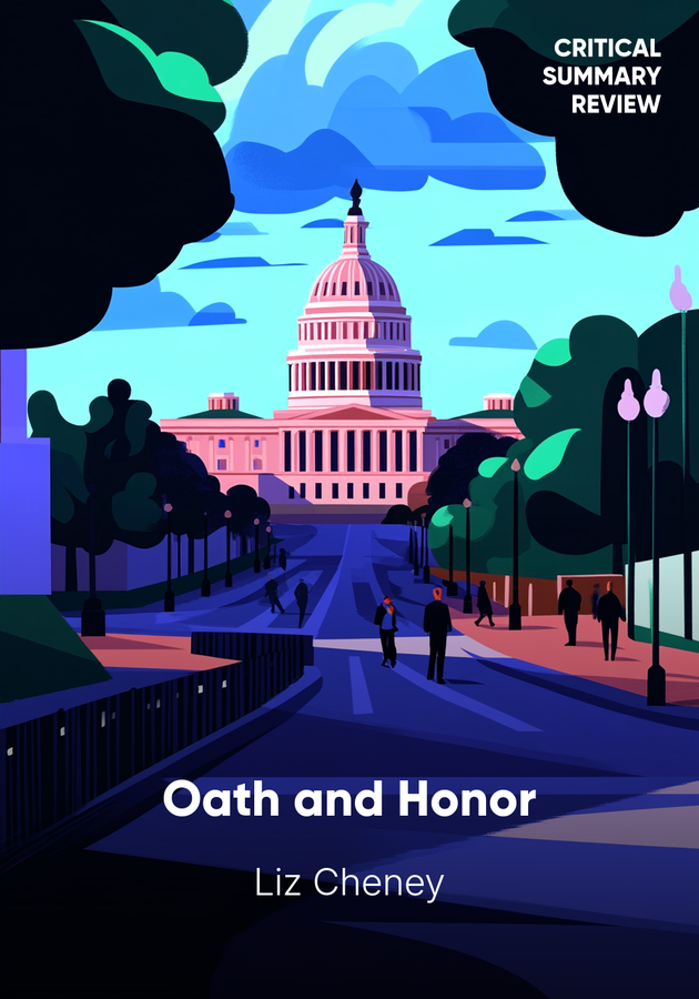 Book cover of Oath and Honor by Liz Cheney — critical summary review on 12min