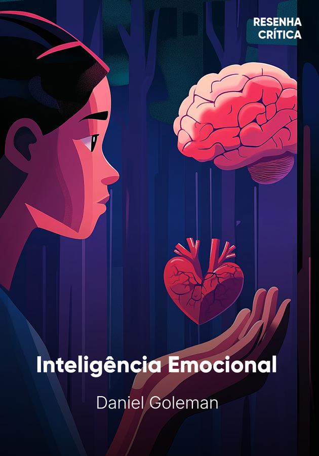 Capa do livro Inteligência Emocional , de Daniel Goleman  — resumo e resenha crítica no 12min
