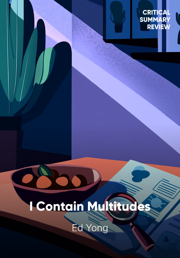 Book cover of I Contain Multitudes by Ed Yong — critical summary review on 12min