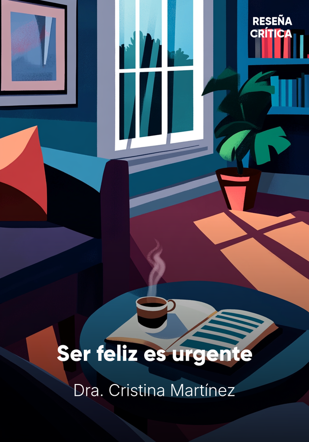 Portada del libro Ser feliz es urgente, de Dra. Cristina Martínez — resumen crítico y reseña en 12min