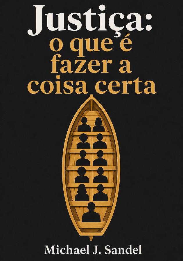 Capa do livro Justiça: o que é fazer a coisa certa, de Michael J. Sandel — resumo e resenha crítica no 12min
