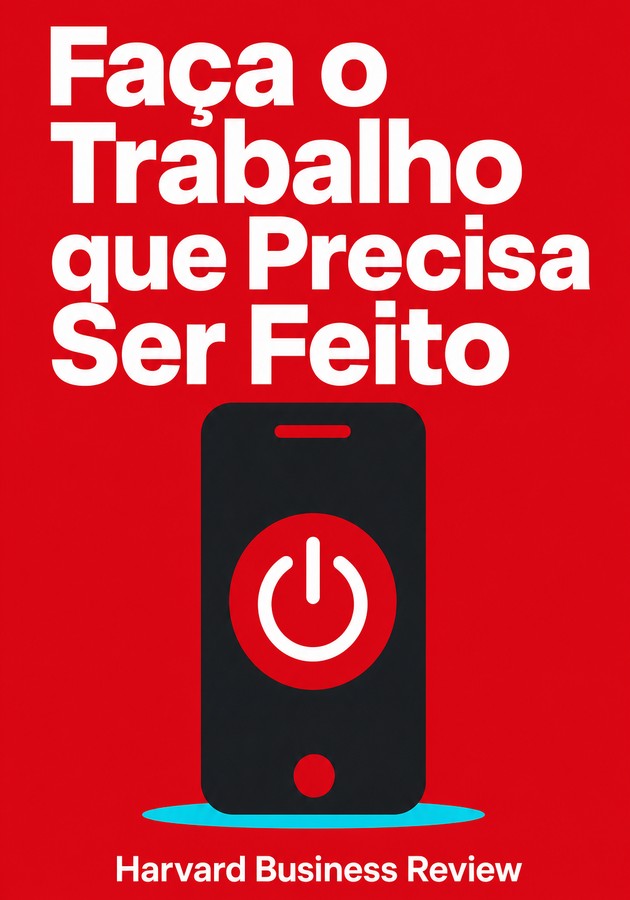 Capa do livro Faça o Trabalho que Precisa Ser Feito, de Harvard Business Review  — resumo e resenha crítica no 12min