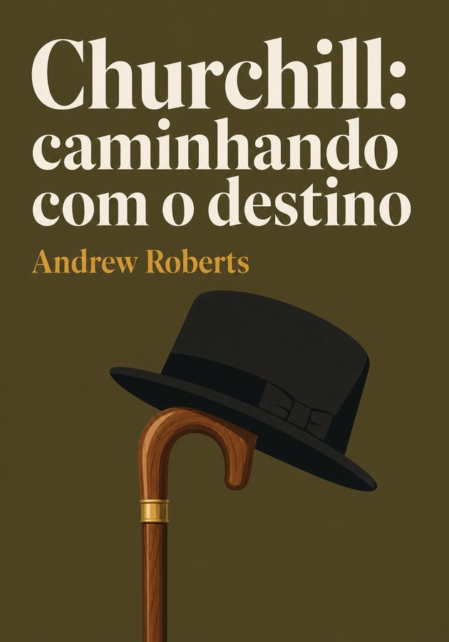 Capa do livro Churchill: caminhando com o destino, de Andrew Roberts — resumo e resenha crítica no 12min