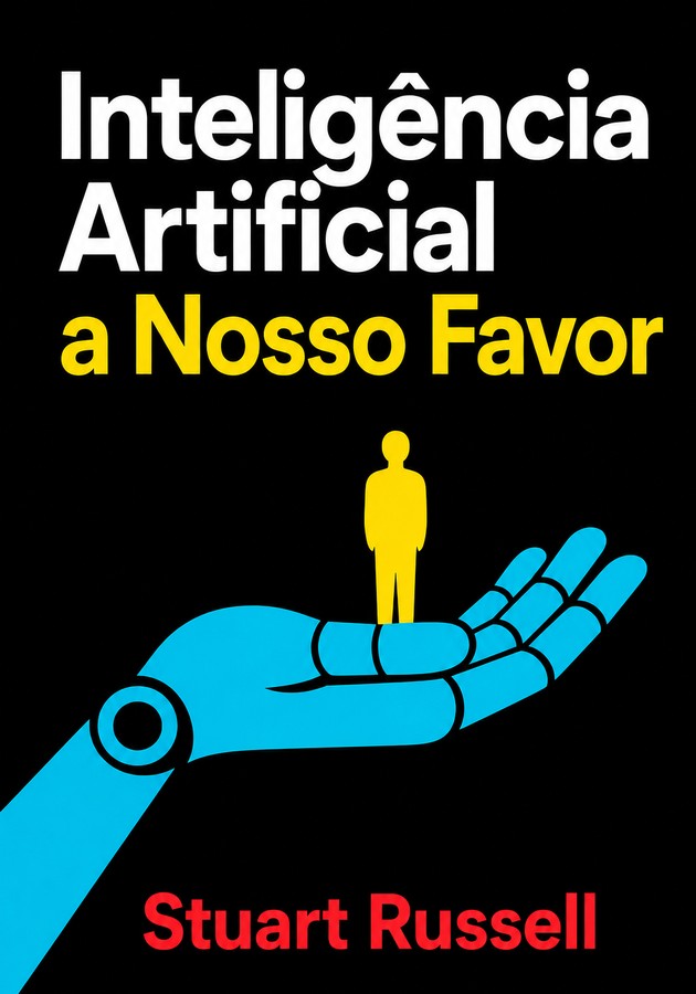 Capa do livro Inteligência Artificial a Nosso Favor, de Stuart Russell — resumo e resenha crítica no 12min