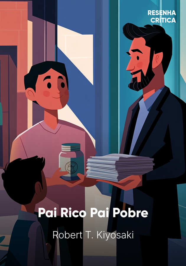 Capa do livro Pai Rico Pai Pobre, de Robert T. Kiyosaki — resumo e resenha crítica no 12min