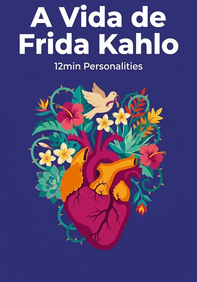 Capa do livro A Vida de Frida Kahlo, de 12min Personalities — resumo e resenha crítica no 12min