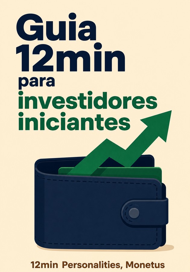 Capa do livro Guia 12min para investidores iniciantes, de 12min Personalities — resumo e resenha crítica no 12min