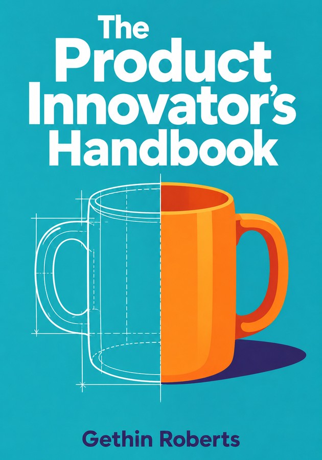 Book cover of The Product Innovator’s Handbook by Gethin Roberts — critical summary review on 12min