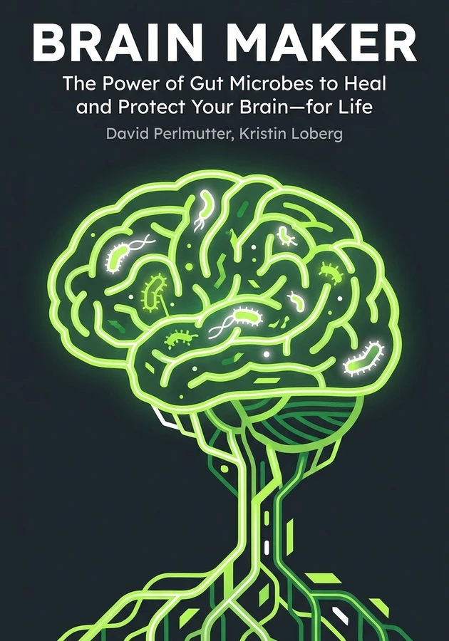 Book cover of Brain Maker by David Perlmutter — critical summary review on 12min