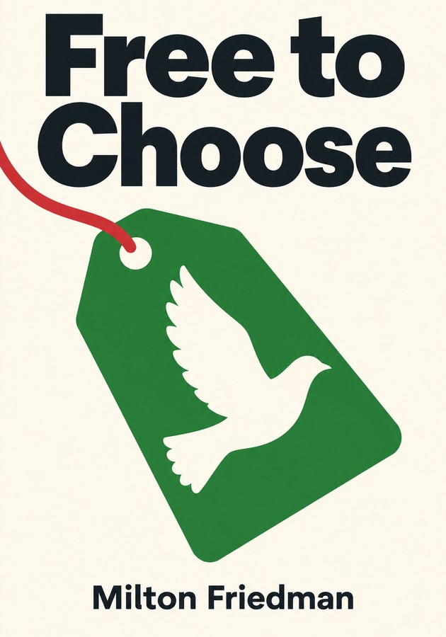Book cover of Free to Choose by Milton Friedman — critical summary review on 12min