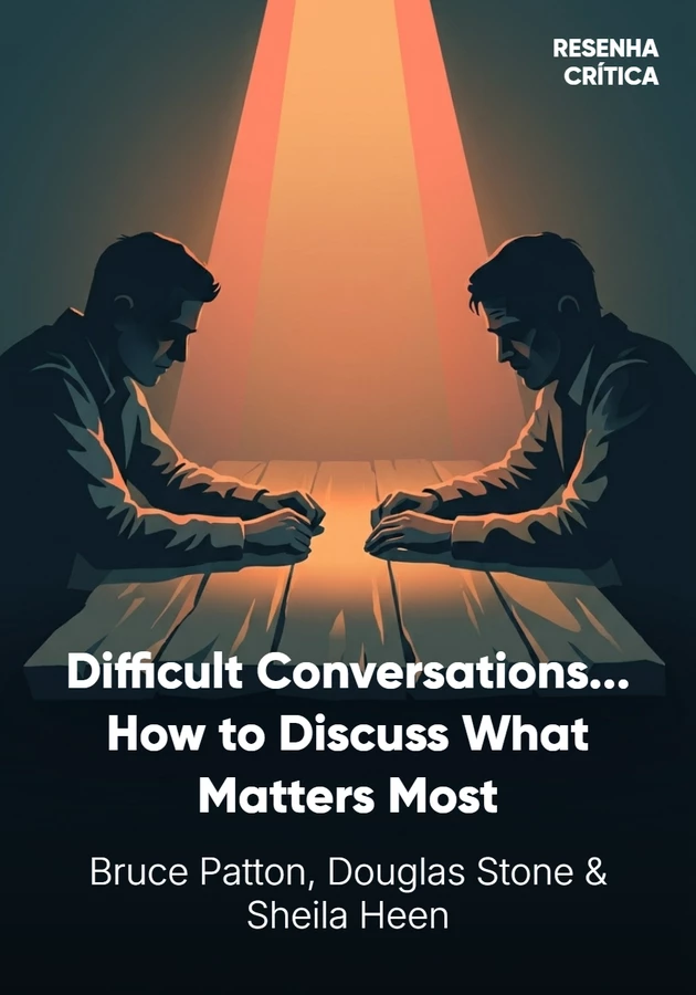 Book cover of Difficult Conversations by Sheila Heen — critical summary review on 12min