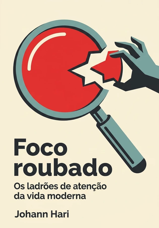Capa do livro Foco roubado, de Johann Hari — resumo e resenha crítica no 12min