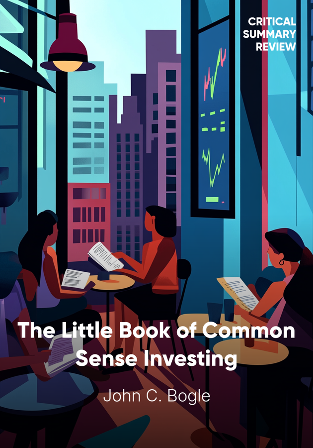 Book cover of The Little Book of Common Sense Investing by John C. Bogle — critical summary review on 12min
