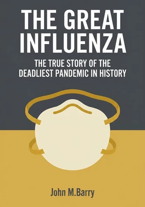 Book cover of The Great Influenza by John M.Barry — critical summary review on 12min