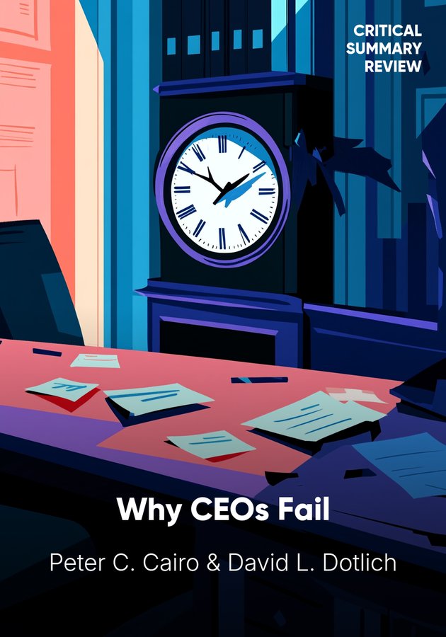 Book cover of Why CEOs Fail by David L. Dotlich & Peter C. Cairo — critical summary review on 12min