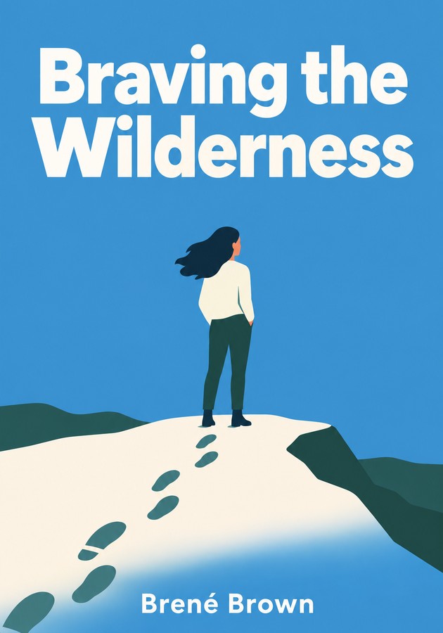 Book cover of Braving the Wilderness by Brené Brown — critical summary review on 12min